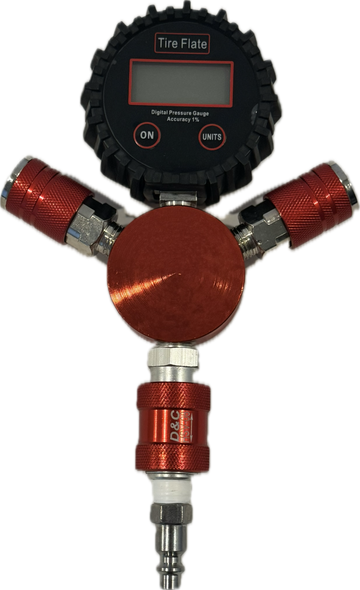 4-Port Air Manifold With Digital Air Guage - Tireflate