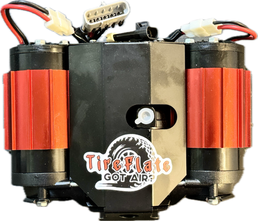 On-board Twin Motor/Cylinder Max Output Offroad, Overlan Air Compressor CKMTA12 - Tireflate